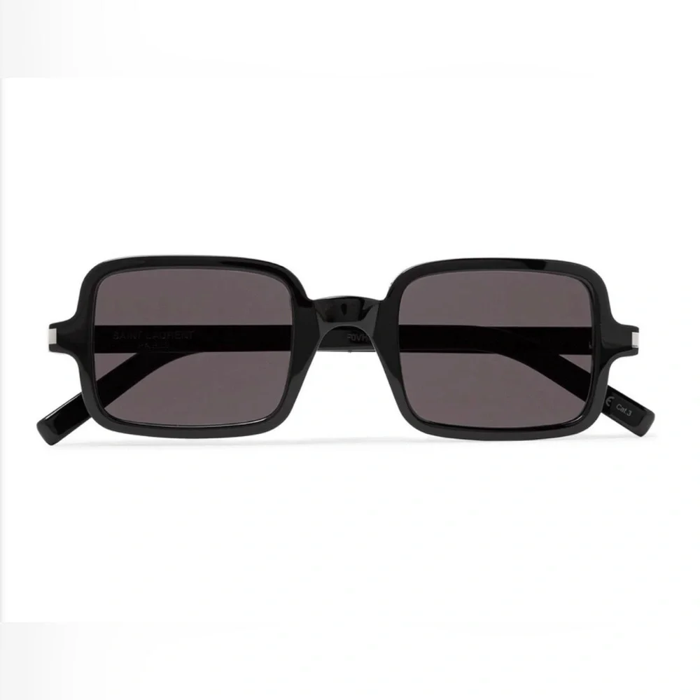 Saint Laurent Square-Frame Acetate Sunglasses Black SL 332 001 Unisex